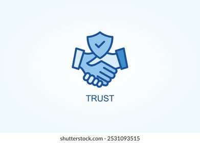 Trust Vector Or Logo Sign Symbol Illustration