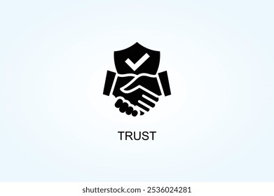 Vector De Confianza O Ilustración De Símbolo De Logotipo