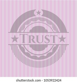  Trust vintage pink emblem