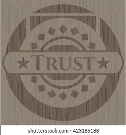 Trust wooden emblem