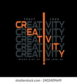  Confiar en su diseño gráfico de tipografía creativa, para impresiones de camisetas, ilustración vectorial