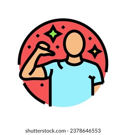 trust yourself motivation color icon vector. trust yourself motivation sign. isolated symbol illustration