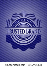 Trusted Brand denim background