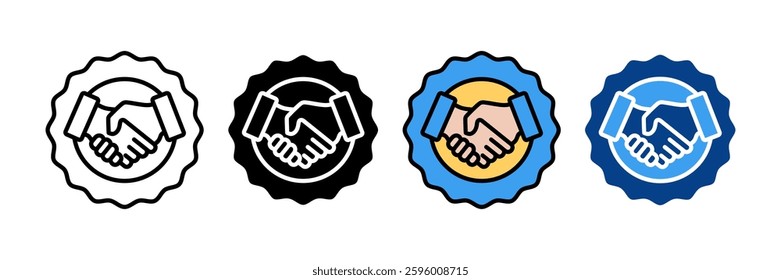 Trusted Brand Icon Set Multiple Style Collection