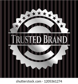 Trusted Brand silver badge or emblem