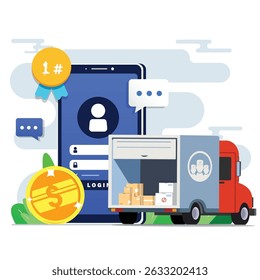 Trusted Delivery System mit Login-Zugriff