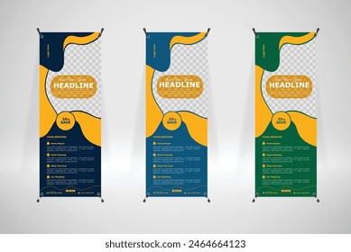 Trusted home cleaning service awesome x banner template design