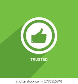 trusted icon, Business icon vector