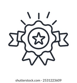 Vertrauenswürdiges Symbol. vector.Editable stroke.linear style Zeichen zur Verwendung Web-Design, logo.Symbol-Illustration.