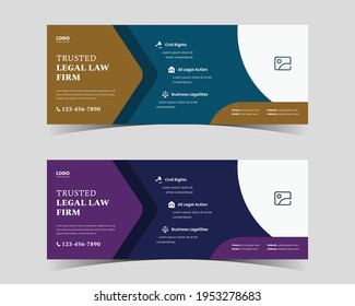 Trusted Legal Law Firm Banner, Law Firm Social Media Cover, Banner, Thumbnail