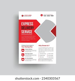 trusted moving service experts flyer design template. moving service flyer design. moving made easy and simple flyer design.
