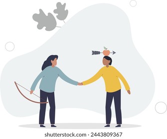 Trusted partner, believe and confidence in strong business relation, collaboration or trust alliance concept.