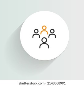 Diseño vectorial de icono de socios de confianza