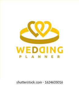 a trusted and professional wedding party implementation team logo. vector