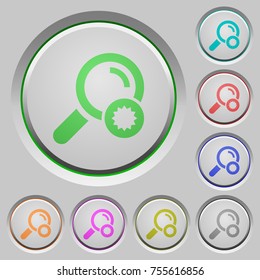 Trusted search color icons on sunk push buttons