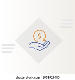 Icono de Servicios de confianza con dólar