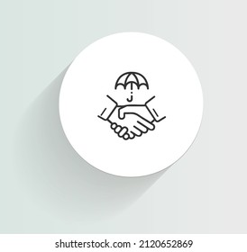 trusted third party icon vector design