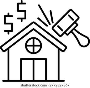 Trustee Auction Illustration vector Icon Design