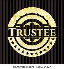 Trustee golden emblem or badge