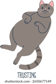 Trusting cat pet animal language
