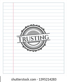 Trusting penciled. Vector Illustration. Detailed.