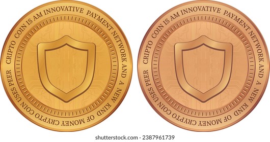 trust-twt virtual currency illustration. vector illustrations. 3d illustration svg