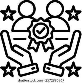 Trustworthiness Icon Element For Design