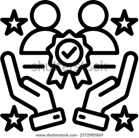 Trustworthiness Icon Element For Design