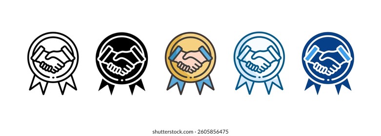 Trustworthiness Icon Set Multiple Style Collection