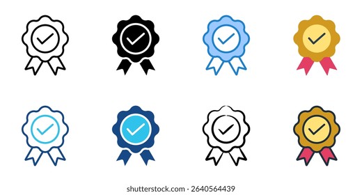 Trustworthiness icon set multiple style collection 
