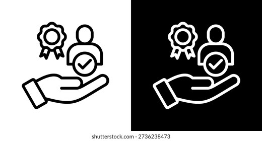 Trustworthiness Icon Set Vector Collection Isolated In Black And White