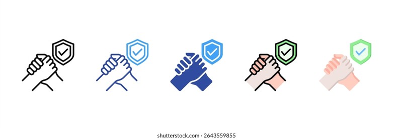Trustworthiness Multi Style Icon Set