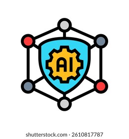 trustworthy ai ethical color icon vector. trustworthy ai ethical sign. isolated symbol illustration