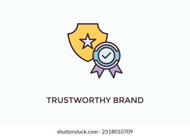 Trustworthy Brand Vector Icon Or Logo Illustration