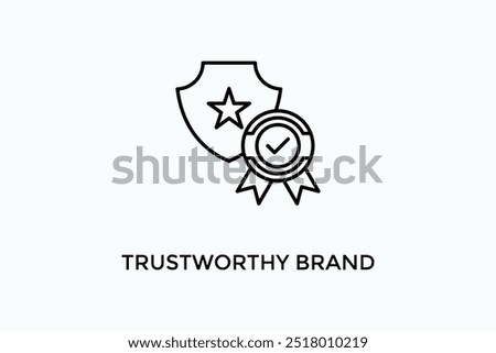 Trustworthy Brand Vector Icon Or Logo Illustration