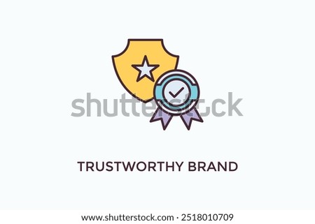 Trustworthy Brand Vector Icon Or Logo Illustration