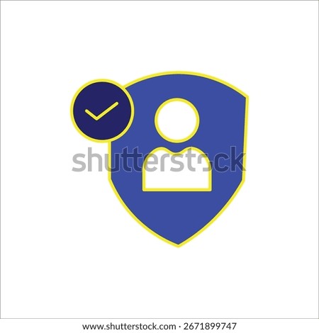 trustworthy icons. simple colored vector illustration