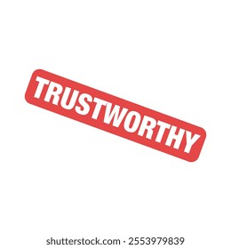 Trustworthy Letter Rubber Stamp Template