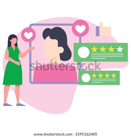 Trustworthy platform Vector Illustration Which can easily modify or edit

