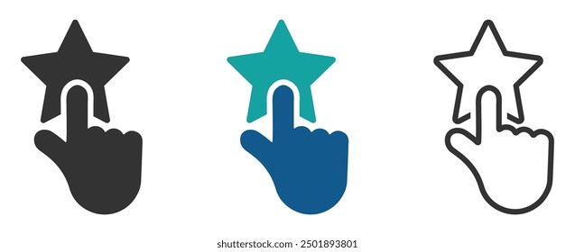 Trustworthy vector flat icons. Credibility vector signs