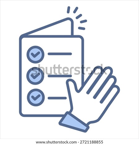 Truth Blue Icon Vector Illustration