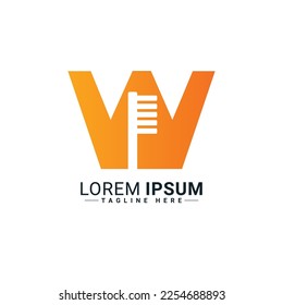 Pincel de verdad con diseño de ilustración vectorial de logotipo de letra  