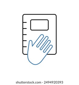 truth concept line icon. Simple element illustration. truth concept outline symbol design.