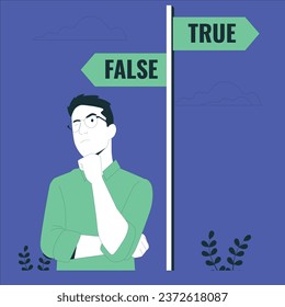 truth concept vector design illustration