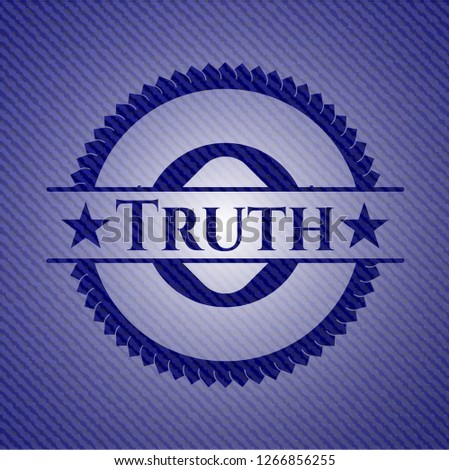 Truth with denim texture