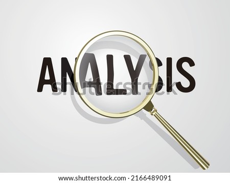 Truth Explored with a Golden Loupe Vector Illustration