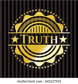 Truth gold shiny badge