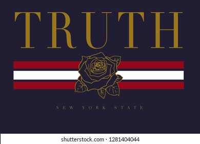 Truth graphic print 