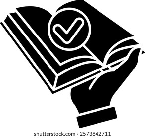 Truth Icon - Black Filled Style - Critical Thinking Theme