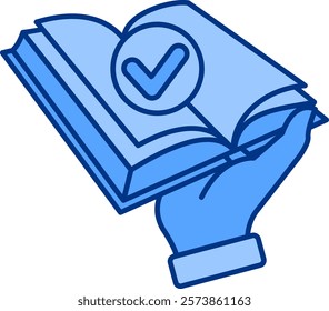 Truth Icon - Lineal Blue Style - Critical Thinking Theme